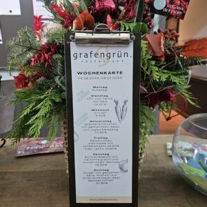 Mittagskarte Restaurant Grafengrün 02.12 – 08.12.24